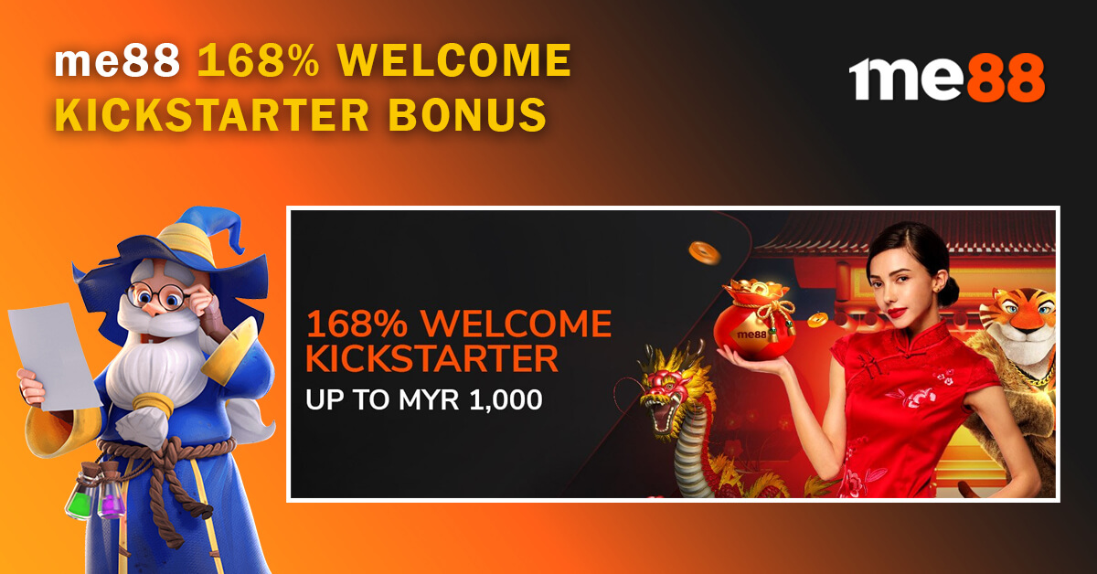 me88 168% Welcome Kickstarter Bonus